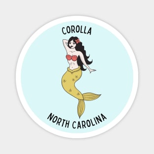 Corolla North Carolina Mermaid Magnet